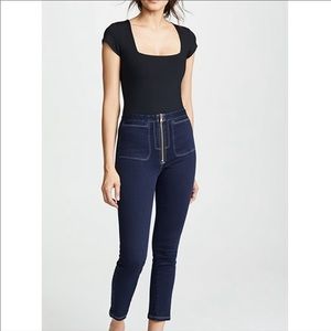 RACHEL COMEY Concur-Zip Front Jeans size 0